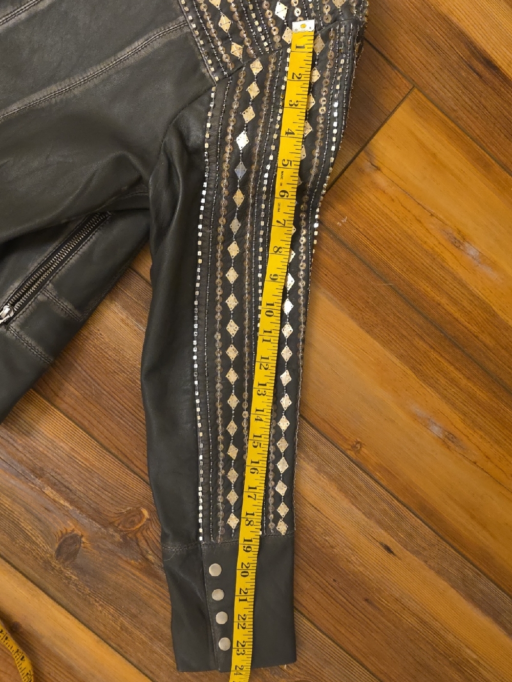 Beaded Leather Jacket Idyllwind - Picture 9 of 11